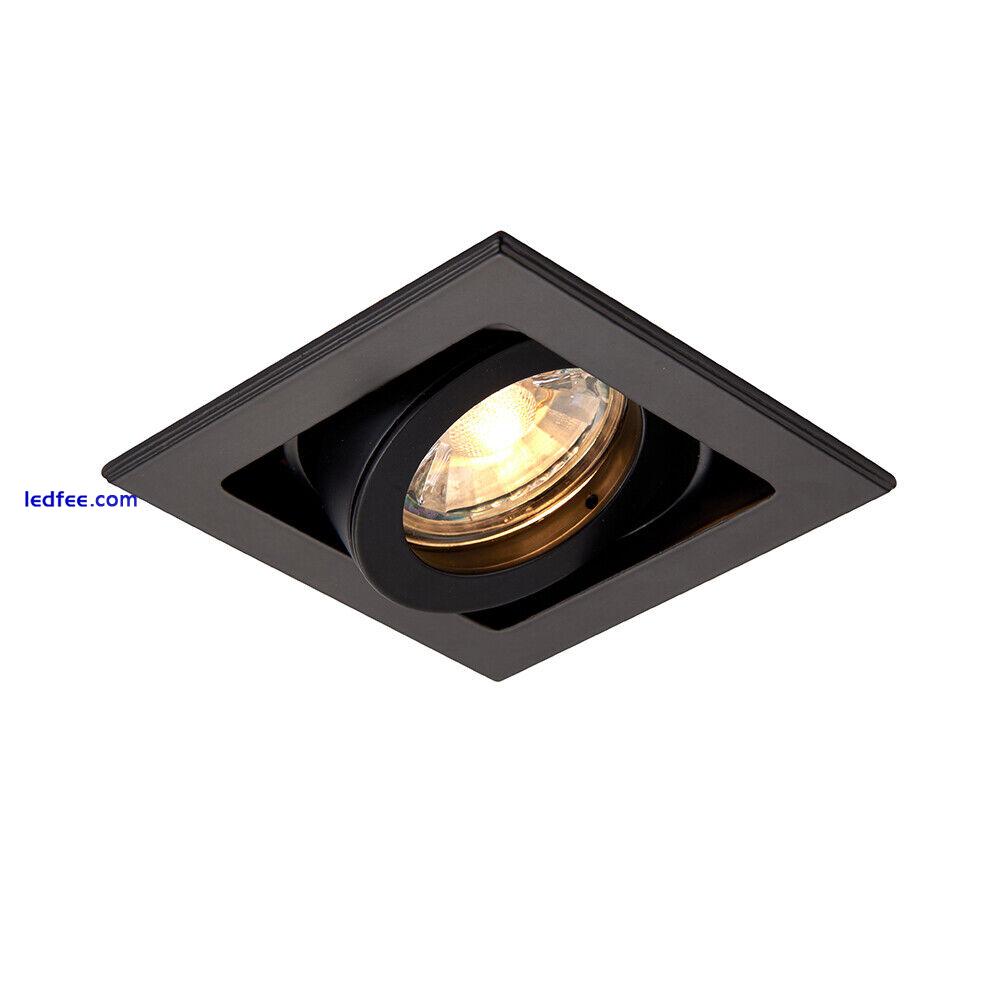 Recessed LED Ceiling Light Dimmable Downlight GU10 Aluminium Boxed Spotlights 4 