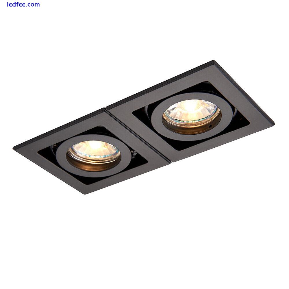 Recessed LED Ceiling Light Dimmable Downlight GU10 Aluminium Boxed Spotlights 0 