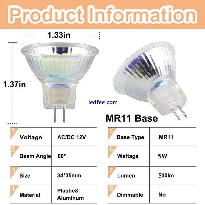 10Pcs 5W LED Spotlight SMD2835 MR11 Light Bulb 18LEDs Halogen Lamp Home Lighting 5 