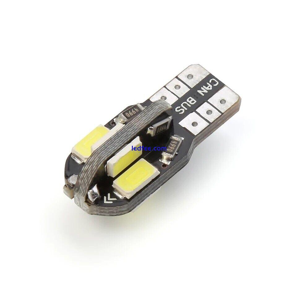 T10 LED CAR BULBS  ERROR FREE CANBUS 8/26 SMD XENON WHITE W5W 501 BULB FAST POST 2 