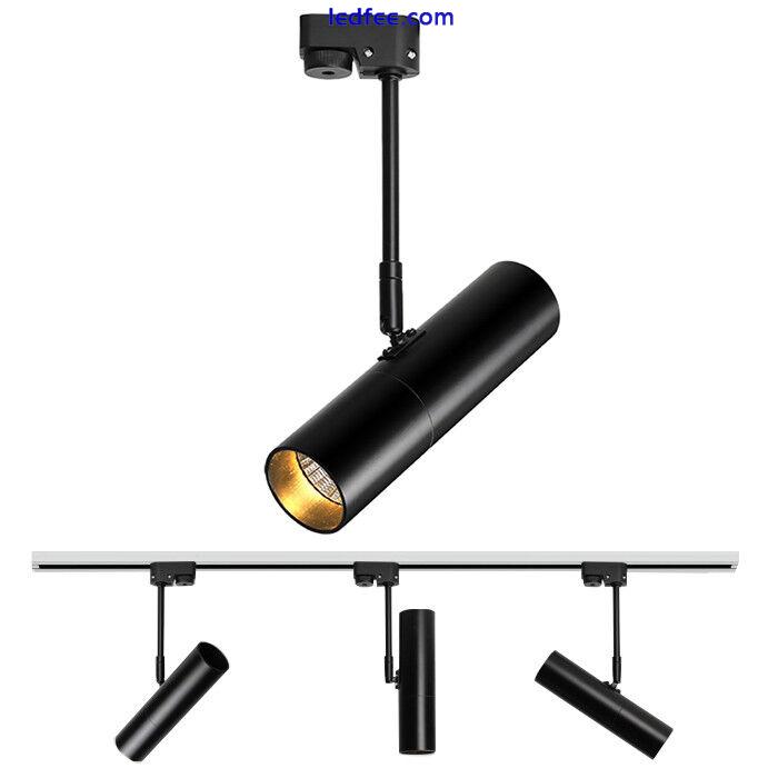 LED COB Ceiling Light Picture Spotlight Rail Track Lighting Adjustable Lamp Shop 3 