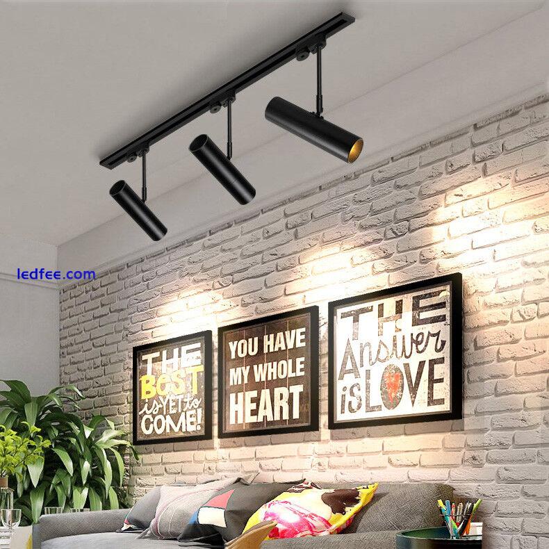 LED COB Ceiling Light Picture Spotlight Rail Track Lighting Adjustable Lamp Shop 5 