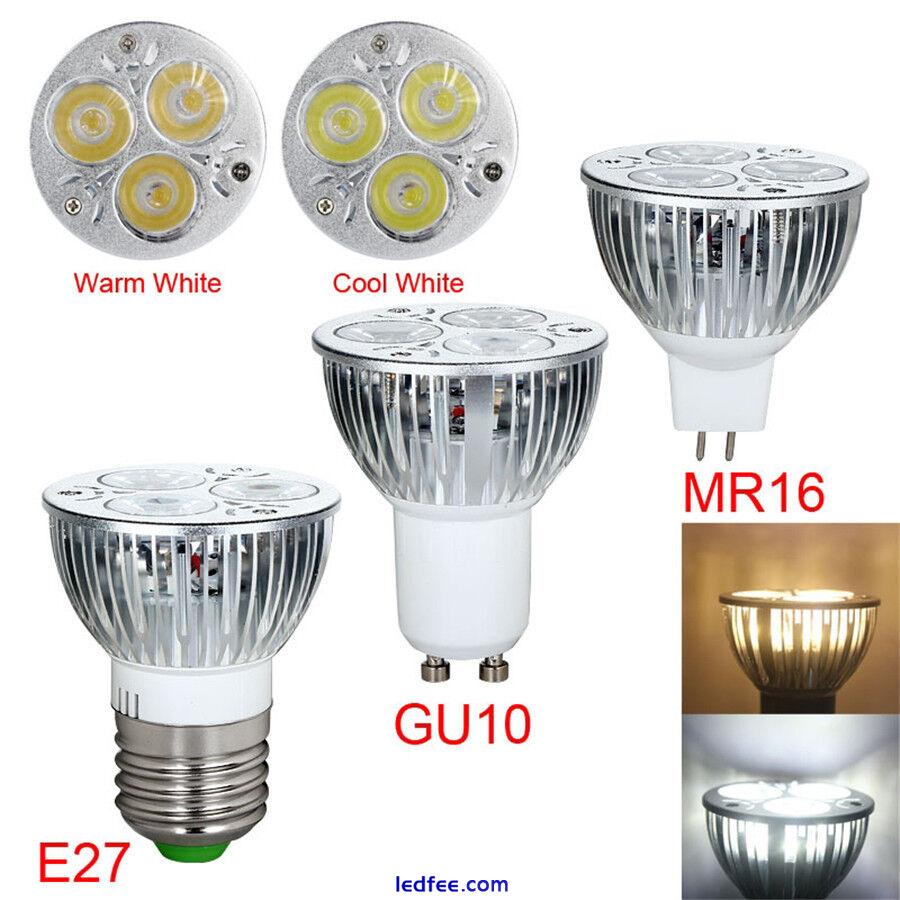 Day White Warm White High Power 3W 4W 5W GU10 MR16 E27 LED SMD Bulbs Spot Light 4 