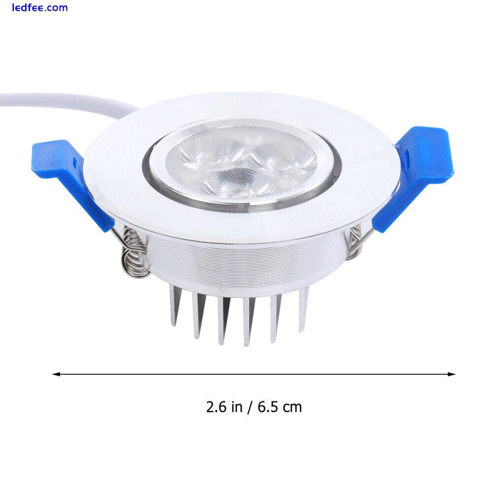  3W 3 LED Recessed Ceiling Downlight Spot Lamp Bulb Light for Counter Showcase 4 