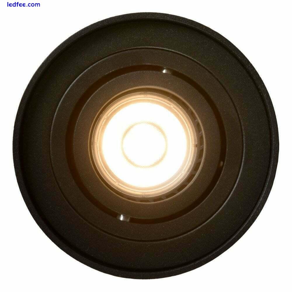 Black Surface Mount Downlights GU10 Bulbs Round Tiltable LED Ceiling Spotlights 0 