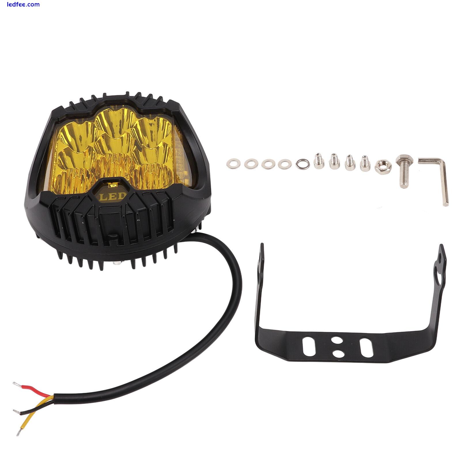 (Yellow) 5in LED Offroad Light Work Light Spotlight 90W 5000LM IP67 2 