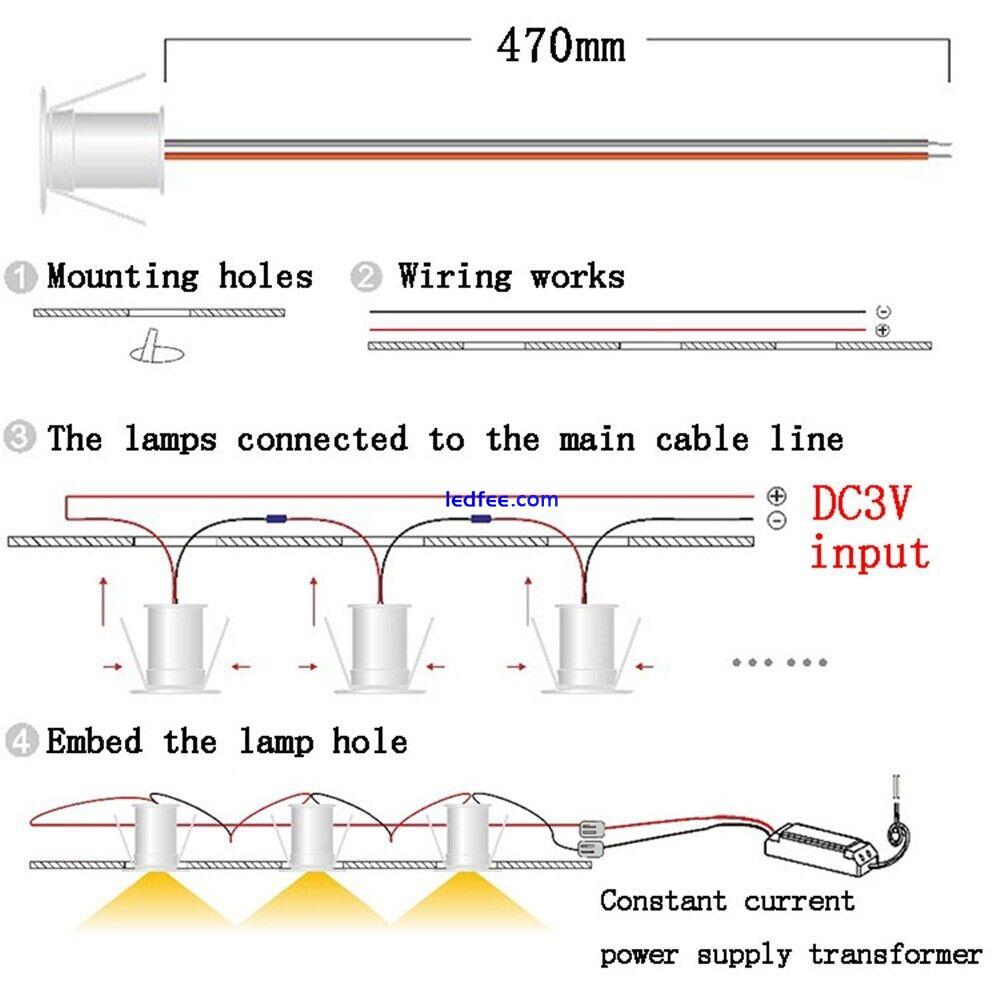 Cabinet Warm White Ceiling Downlight Spotlight Spot Lamp LED  Downlight 4 