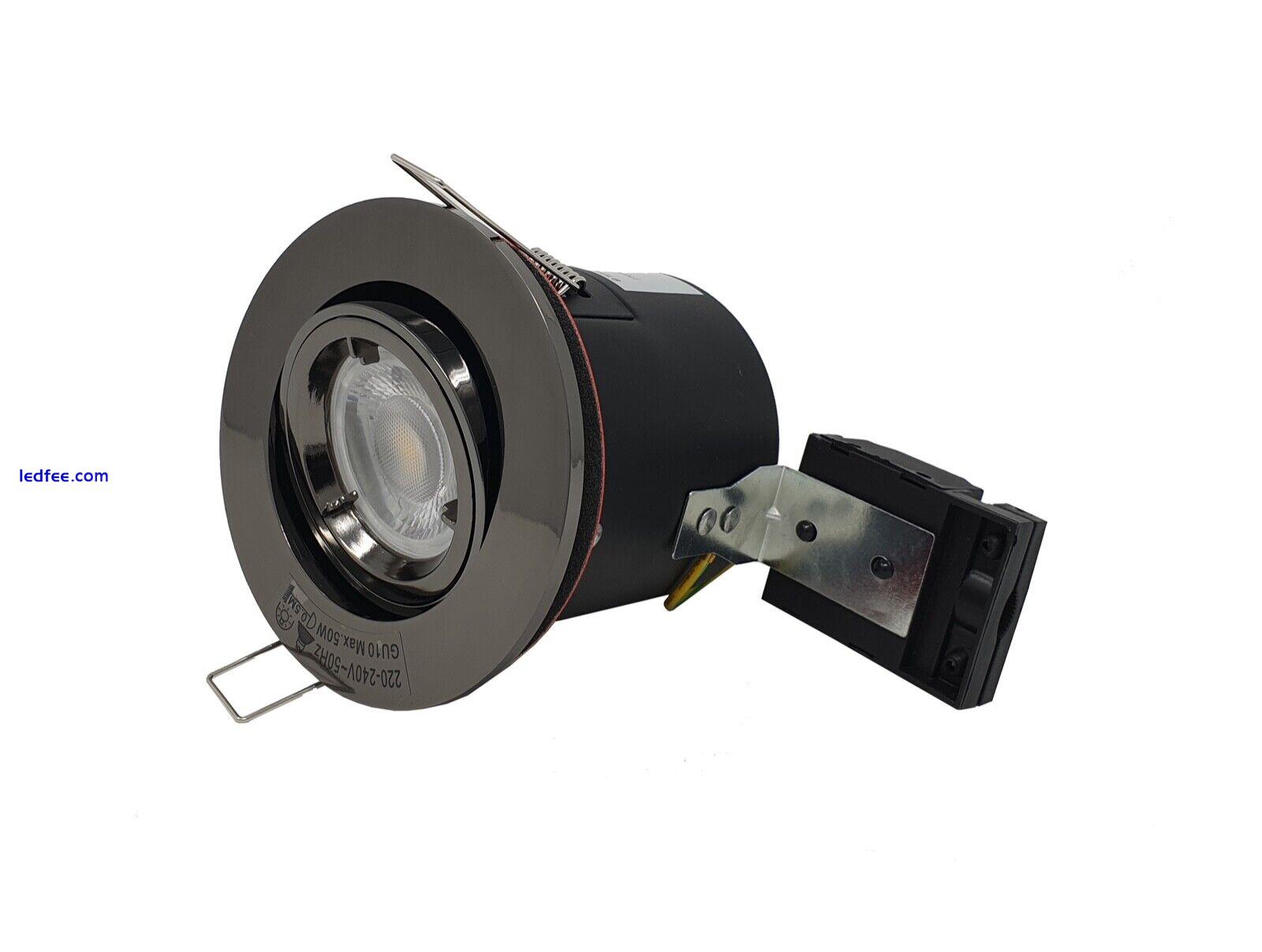 Fire Rated Downlight LED GU10 Recessed Ceiling Fixed/Tilt Spotlights - IP65/IP20 0 