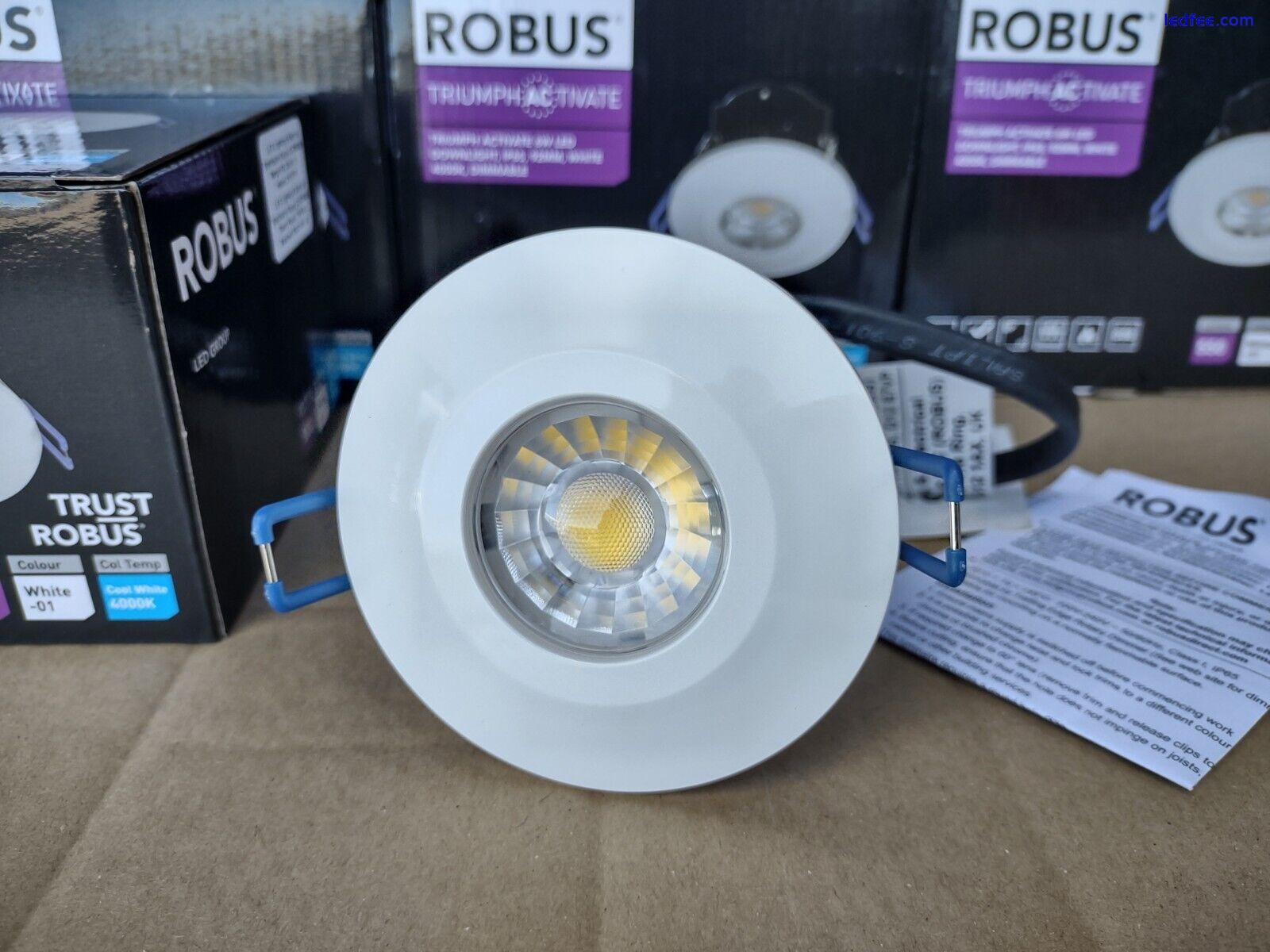 10x Downlight LED IP65 Cool White 6w 4000k Robus Triumph Fire Rated Ceiling 1 