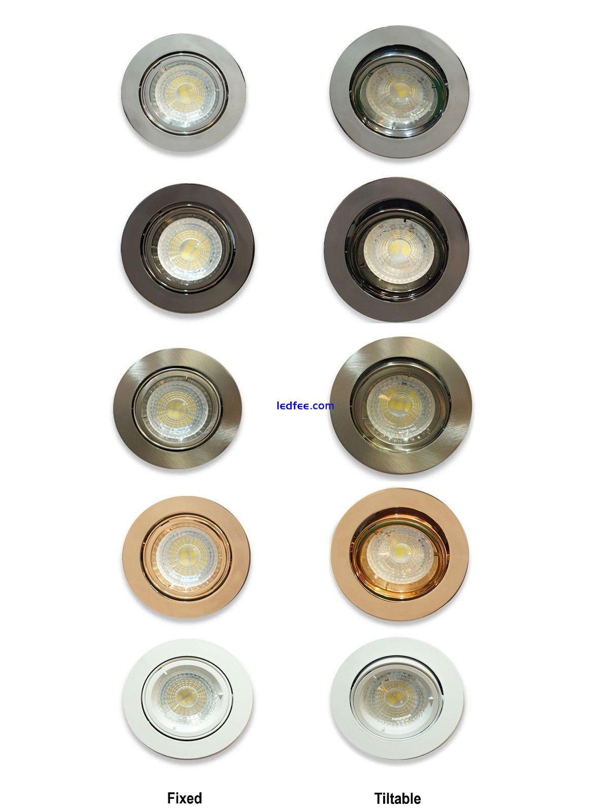 Recessed Ceiling Light Fitting GU10 LED Downlight Twist Lock Dimmable Spotlight 0 