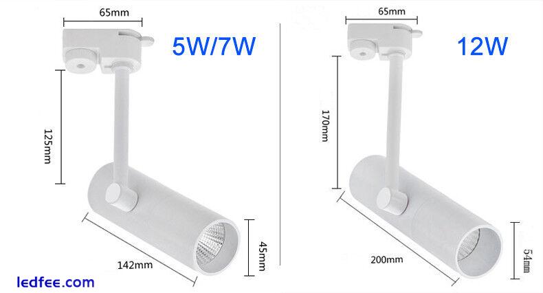 5W 7W 12W 2-Line LED Track Rail Ceiling Spot Light Downlight Spot Lamp Lighting  2 