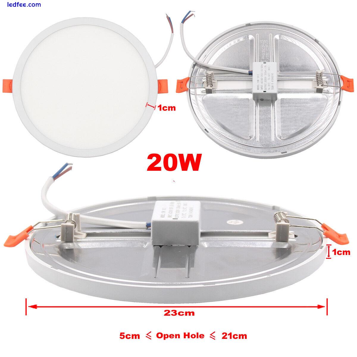 LED Panel Light Recessed Kitchen Bathroom Ceiling Lamp LED Down Lights 220V-240V 3 