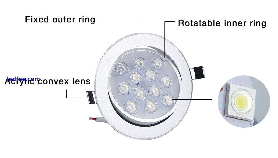 Dimmable LED Recessed Celling Down Light 3W 5W 7W 9W 12W 15W 18W Spot Lighting   4 