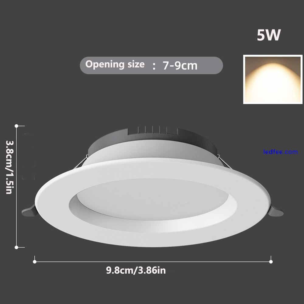 Recessed Down Lights Round Ceiling Lamp Durable LED Downlight  Bedroom 0 