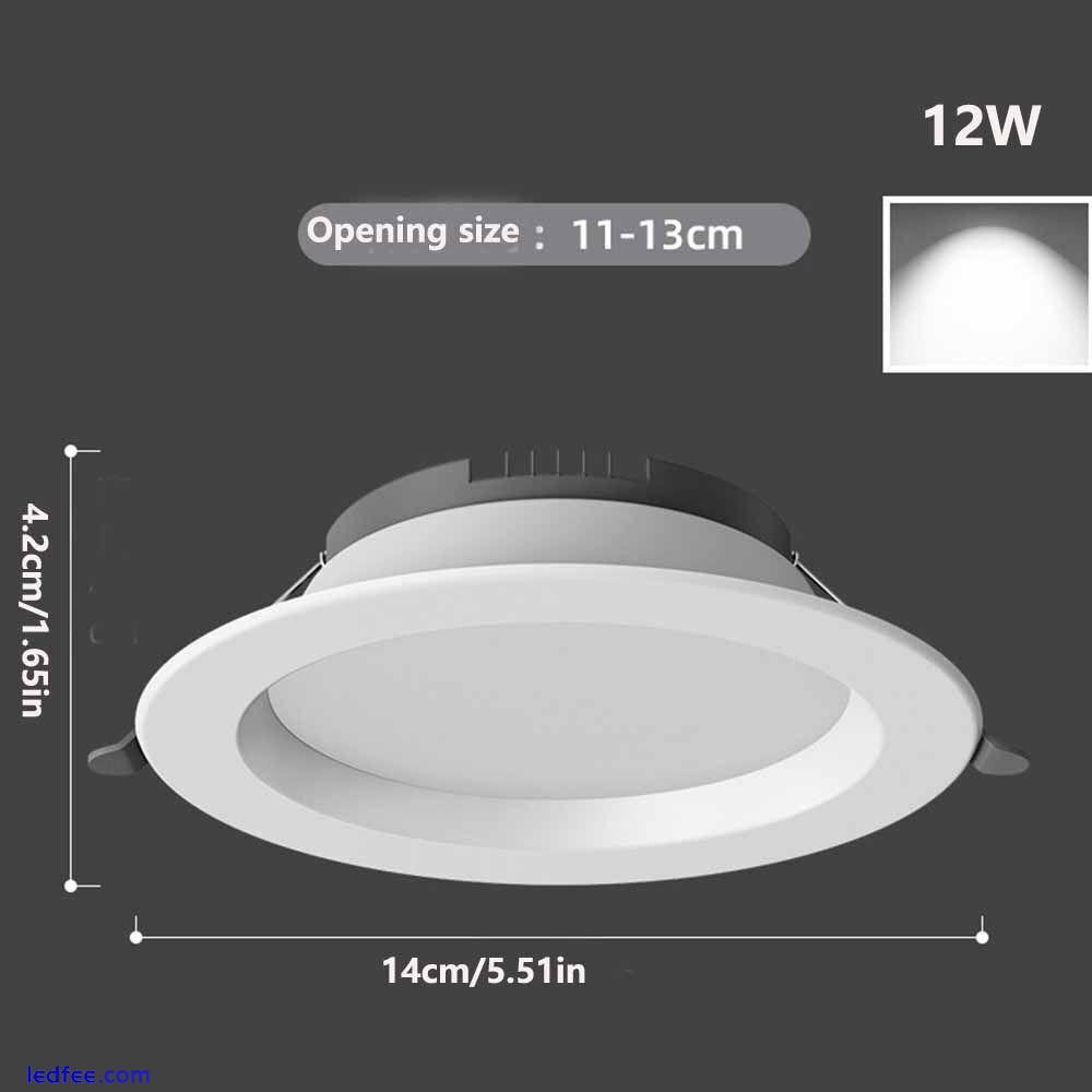 Recessed Down Lights Round Ceiling Lamp Durable LED Downlight  Bedroom 2 