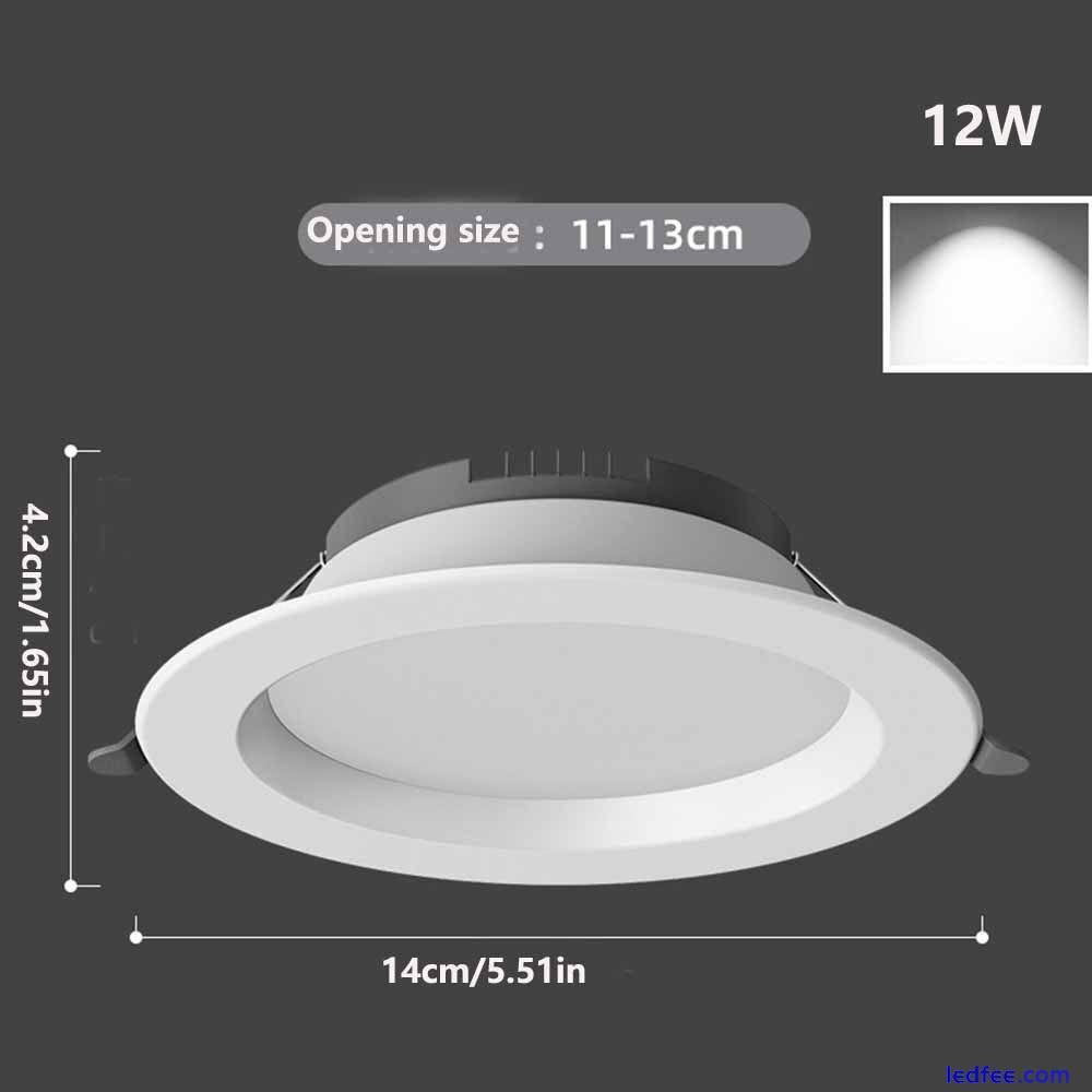 Round LED Downlight Recessed Ceiling Lamp Small Down Lights  Indoor 2 