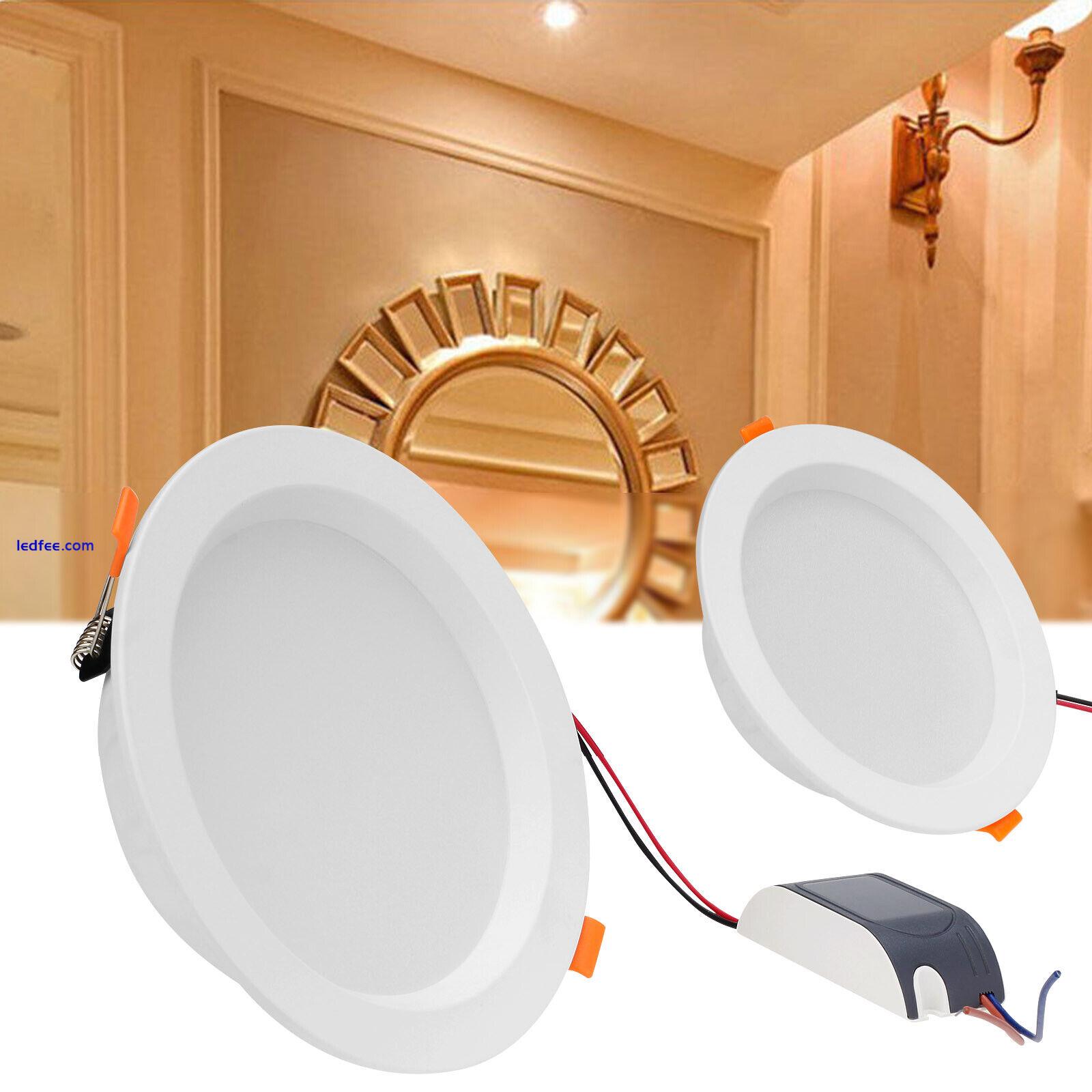 LED Recessed Ceiling Downlights 30W 18W 12W 9W 7W 5W 220V Lamps + Driver 220V 0 