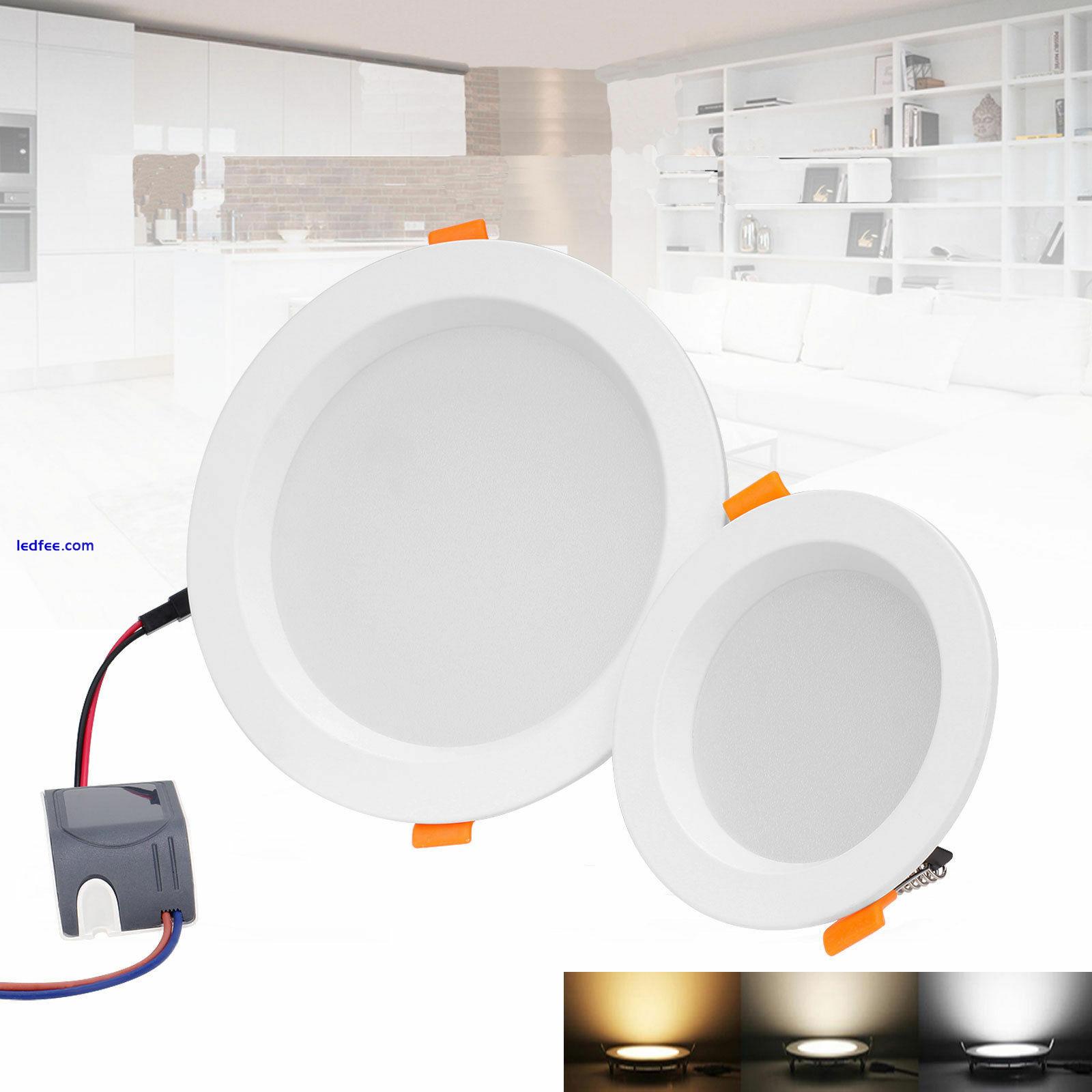 LED Recessed Ceiling Downlights 30W 18W 12W 9W Spot Light Bulbs Lamps + Driver 0 