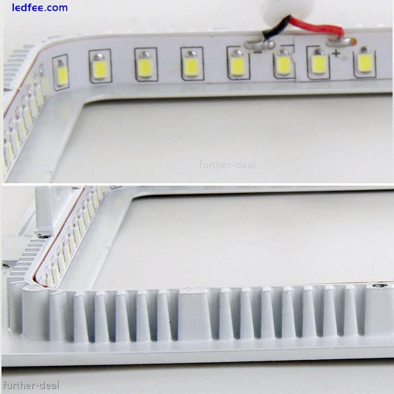 Dimmable Epistar Recessed LED Panel Light 9W 12W 15W 18W 21W Ceiling Down Lights 2 