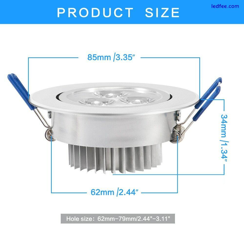 Modern LED Downlight Dimmable 9W/12W/15W Recessed Round Ceiling Spotlights 220V 3 