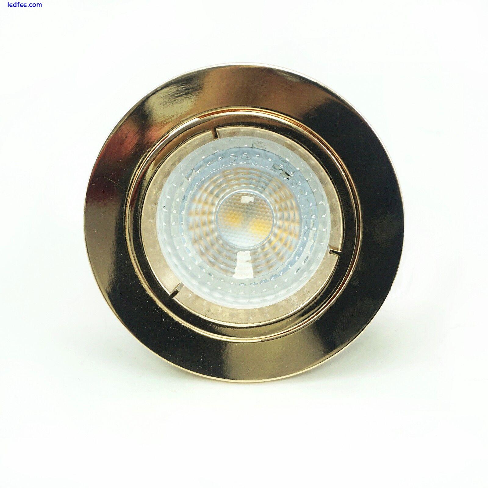 LED Recessed Ceiling Downlights GU10 Round Spotlights Tilt Angle Light Fitting 1 