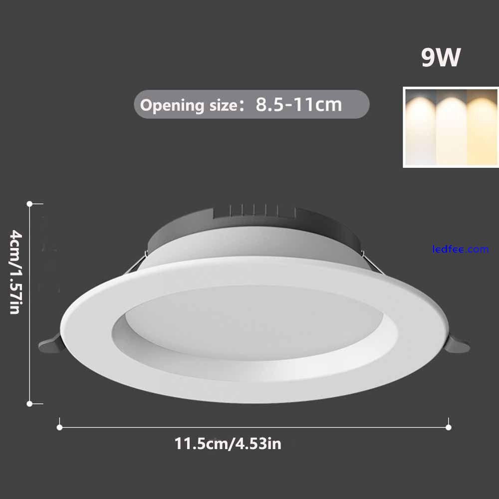 Recessed LED Downlight Round Ceiling Lamp Durable Down Lights  Indoor 1 