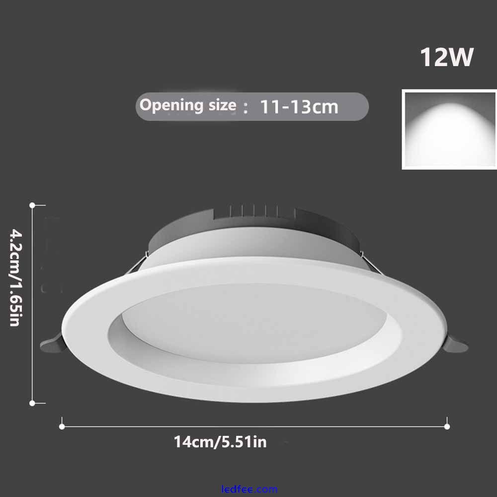 Recessed LED Downlight Round Ceiling Lamp Durable Down Lights  Indoor 2 