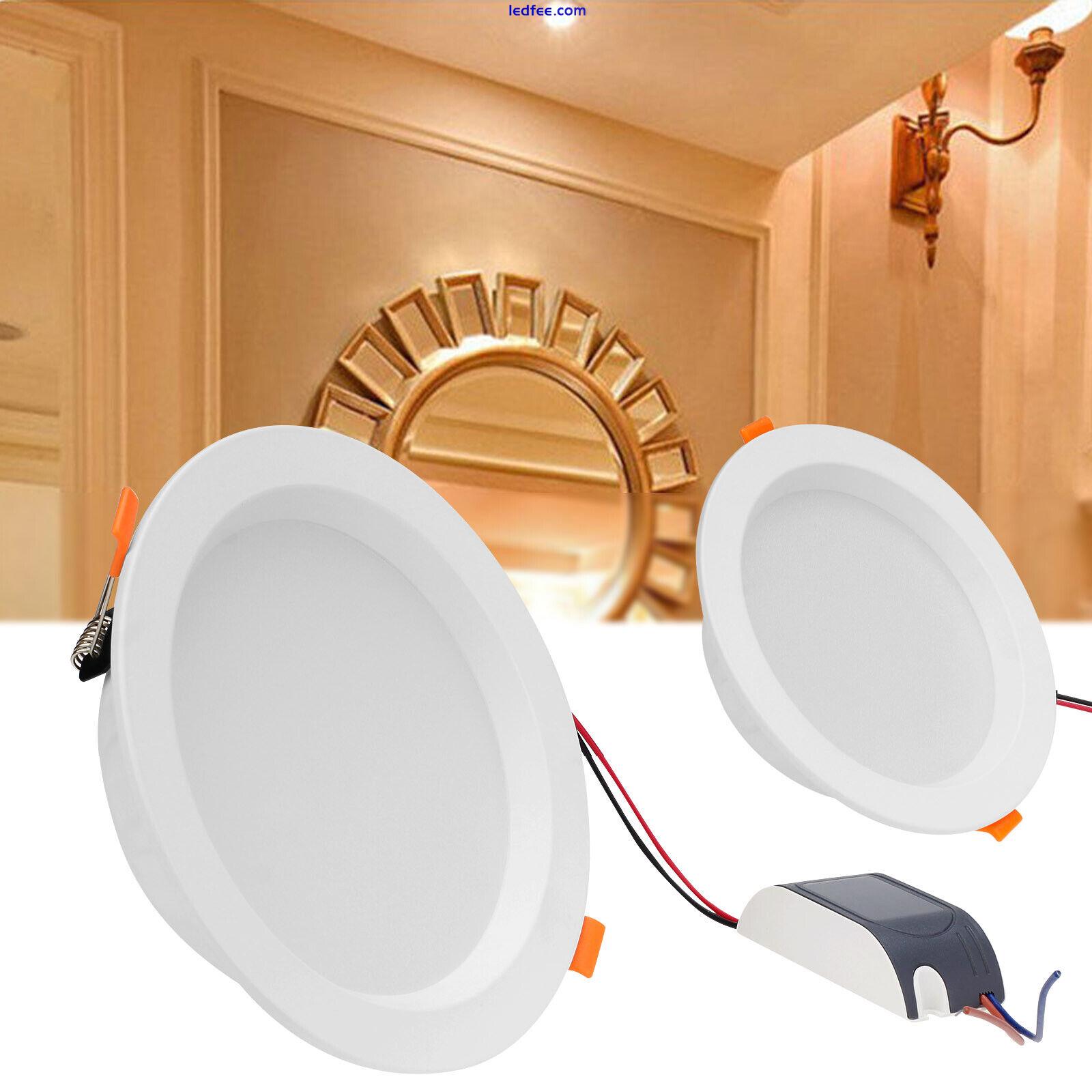 LED Recessed Ceiling Downlights 30W 18W 12W 9W 7W 5W Lamps + Driver 220V 240V 0 