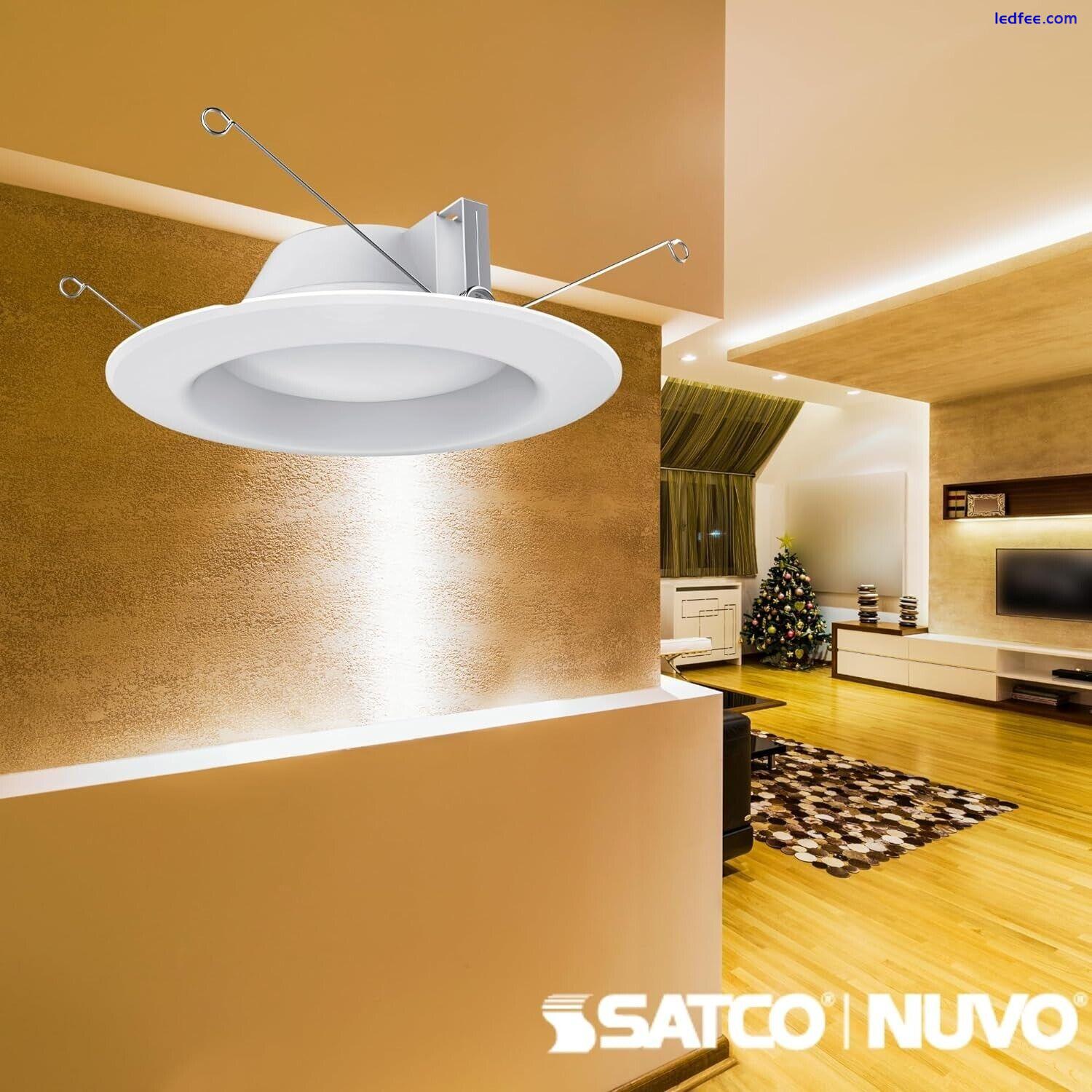 Satco S39313 - 7.2 Watt LED Downlight Retrofit - 3000K - White (6 Pack) 2 