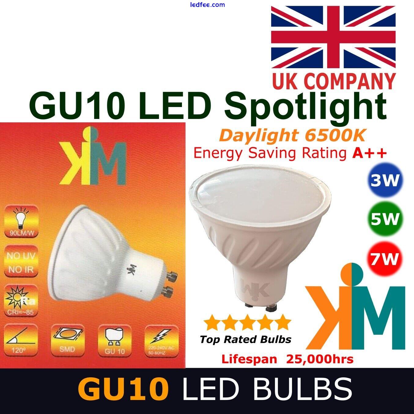 7W 5W 3W GU10 LED Bulbs GU10 LED Lights Downlights Energy A++ Daylight 6500K 1 