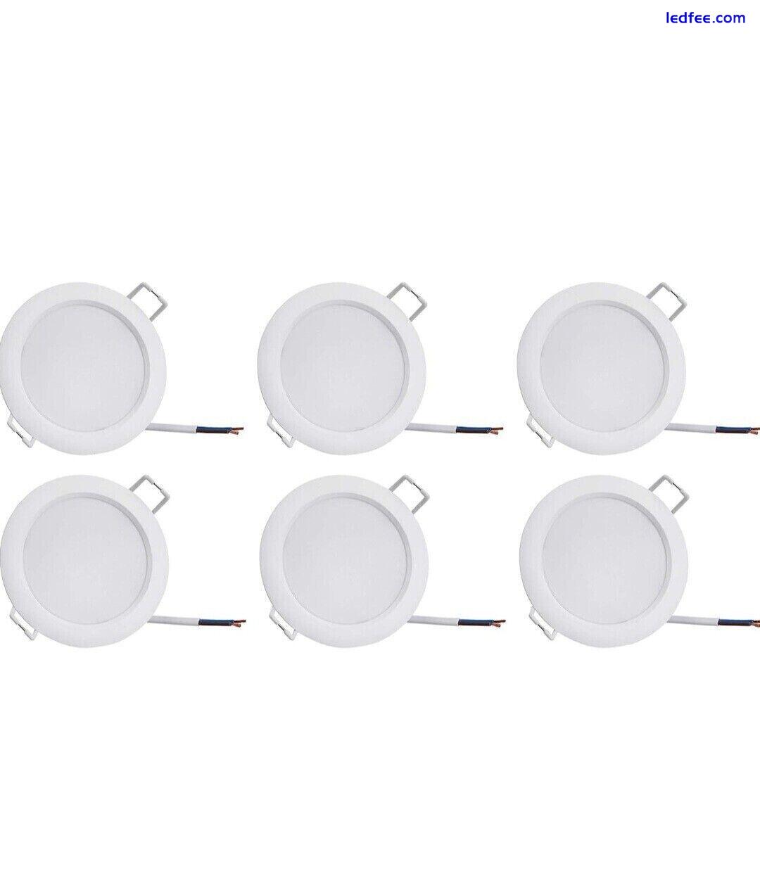 6x Amazon Basics 5W LED Ceiling Downlights -6500K Cool -100mm Cutout 2 