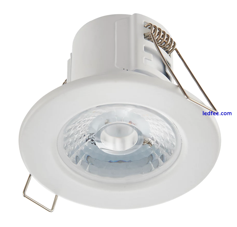 10 PACK LAP COSMOSECO FIXED FIRE RATED LED DOWNLIGHT WHITE 5.8W 450LM WARM WHITE 2 