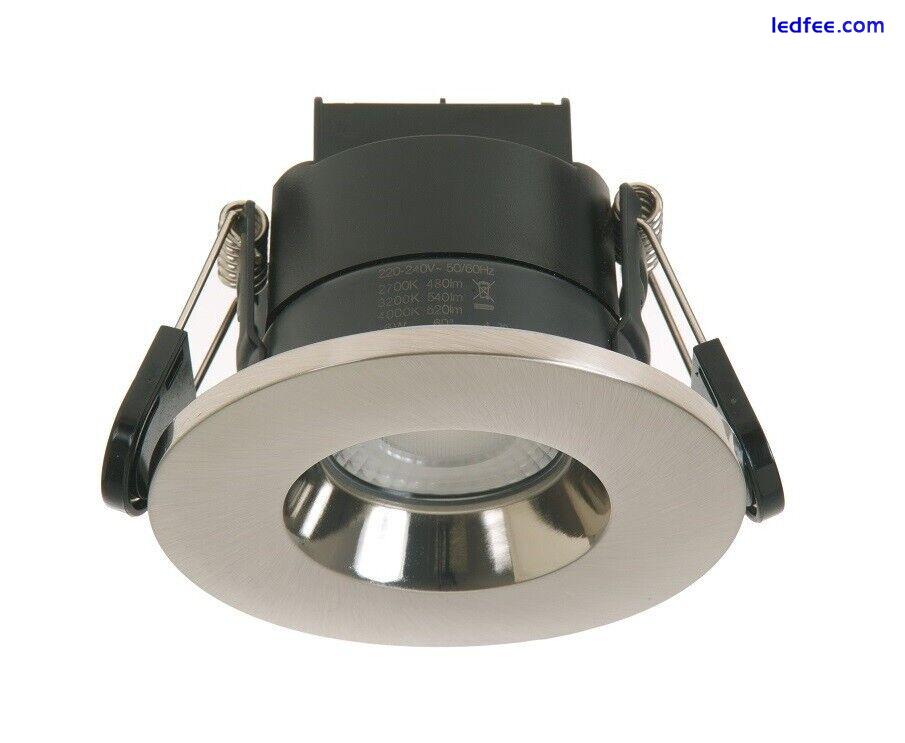 Recessed Fire Rated Ceiling Downlights IP65 LED Spotlights Downlighters 6W 0 