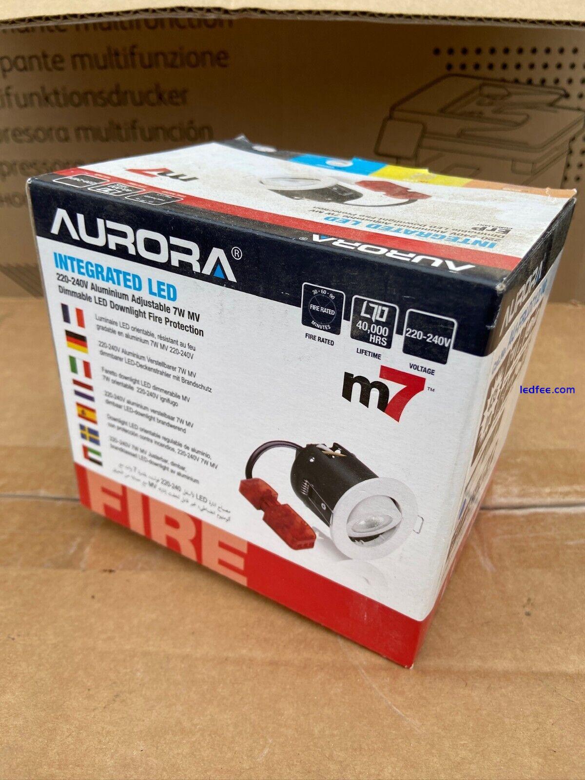 Aurora M7 Integrated LED ErP 240v Dimmable Downlight White 2 