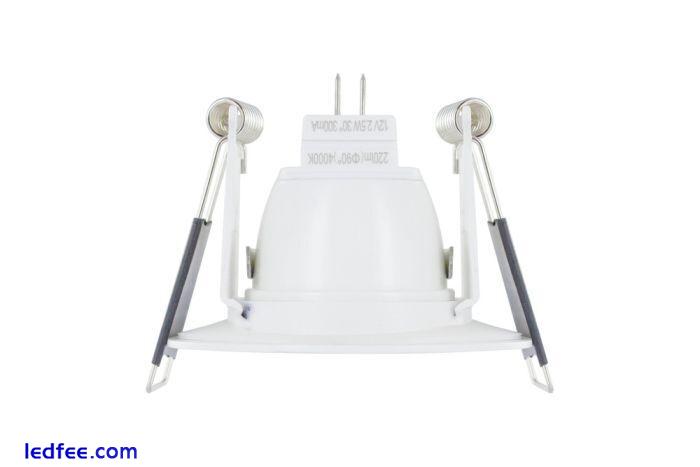 Integral LED Evofire Fire Rated Downlight GU10/MR16 White 45mm IP65 ILDLFR45D037 0 