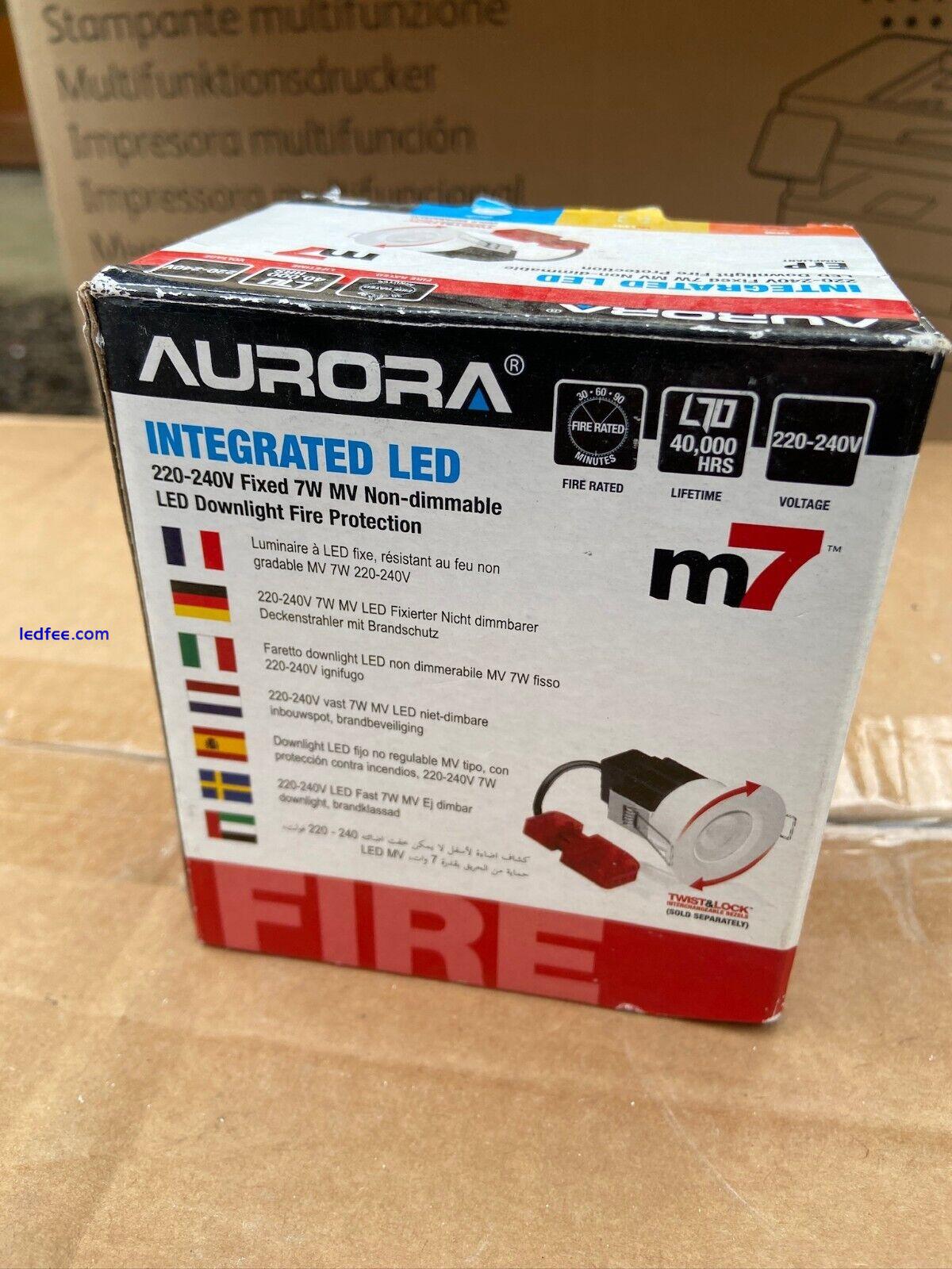 Aurora M7 Integrated ErP LED 240v Fixed Non Dimmable Downlight White 3 