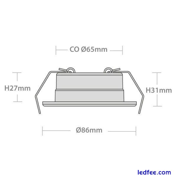 Red Arrow Stellar 6W IP65 LED Fire Rated Downlights CCT 3000K 4000K 6000K 1 