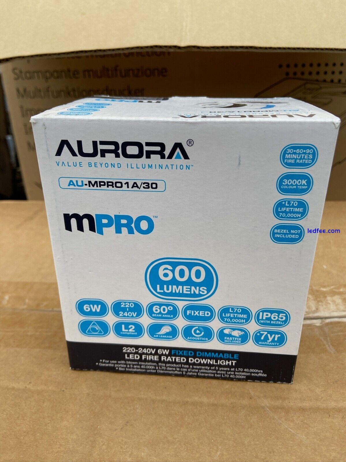 Aurora MPRO 240v Fixed Dimmable  LED Downlight AOne  White 2 