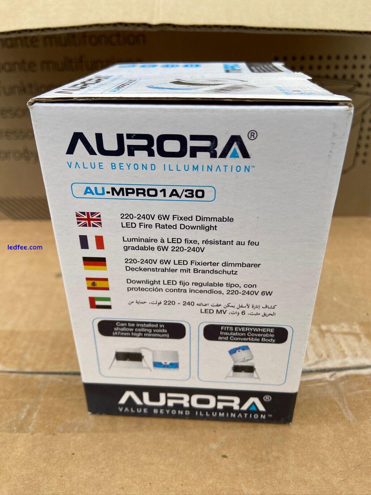 Aurora MPRO 240v Fixed Dimmable  LED Downlight AOne  White 1 