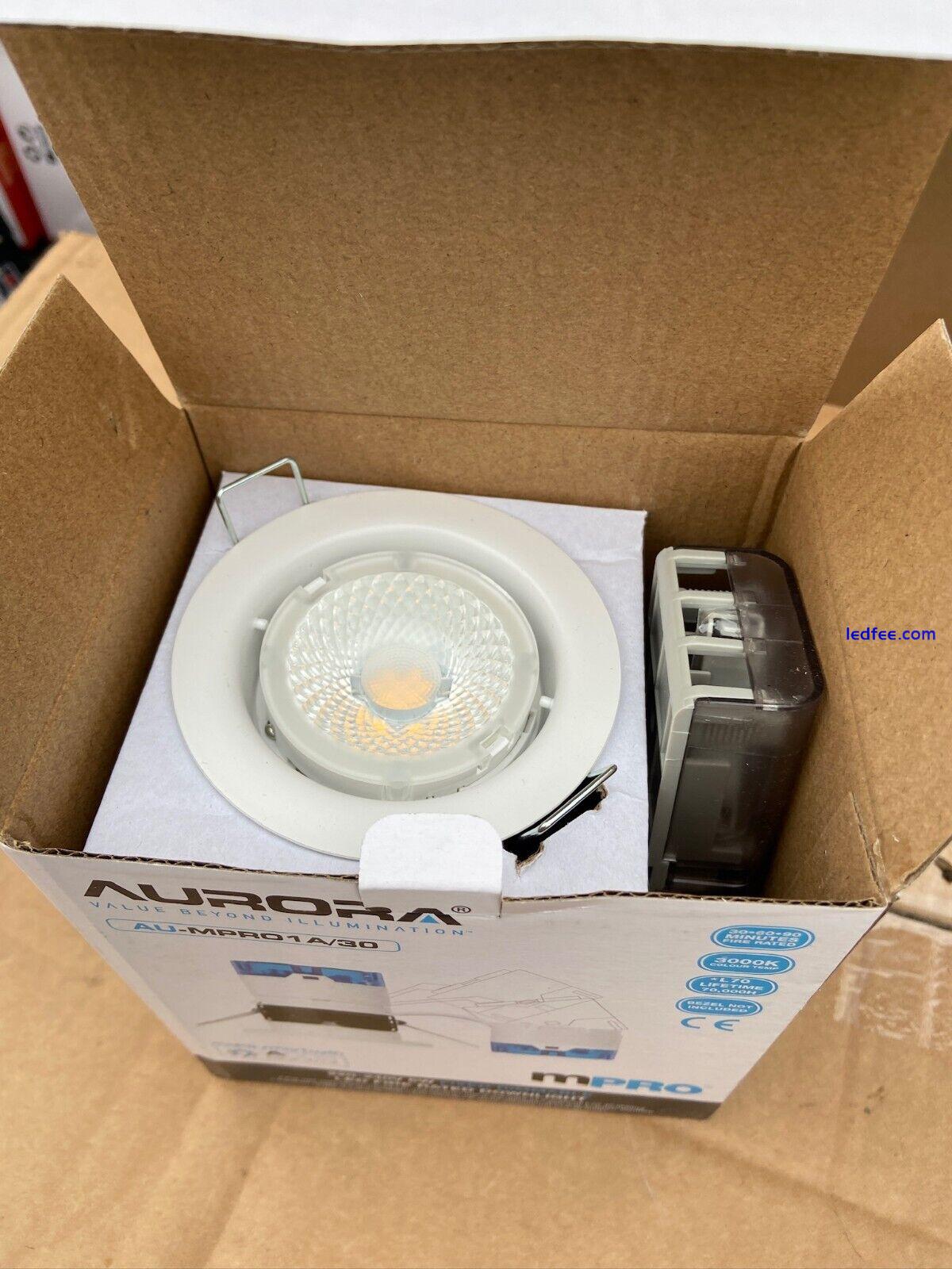 Aurora MPRO 240v Fixed Dimmable  LED Downlight AOne  White 4 