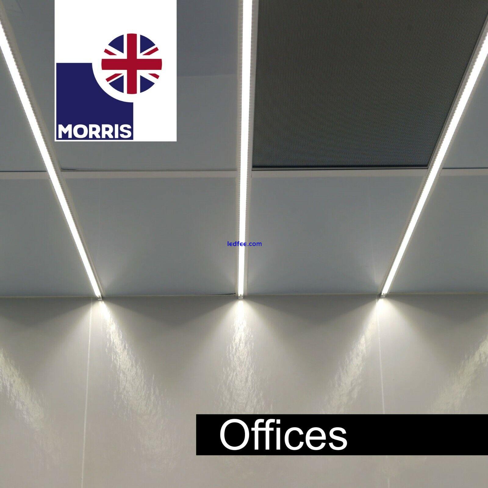 LED Batten Slimline Tube Light 2FT 3FT 4FT 5FT 6FT  Wall/Ceiling Morris 6000k 5 