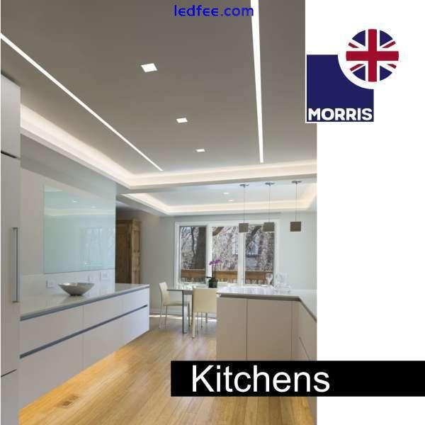 LED Batten Slimline Tube Light 2FT 3FT 4FT 5FT 6FT Wall/Ceiling Morris 4000k 5 