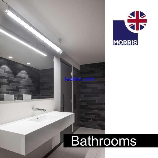 LED Batten Slimline Tube Light 2FT 3FT 4FT 5FT 6FT Wall/Ceiling Morris 4000k 4 