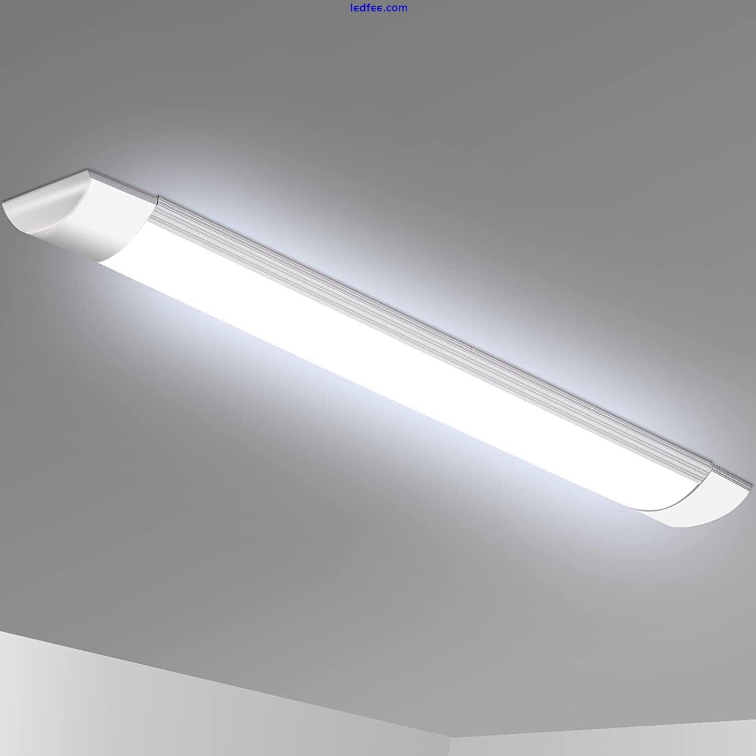 LED Strip Batten Low Profile Ceiling Tube Light 6500K 54W 2FT 3FT 4FT 5FT 6FT 0 