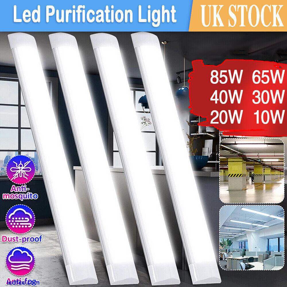 LED Strip Lights Batten Tube Light Office Shop Ceiling Lamp 2FT 4FT 5FT 6FT6500K 0 