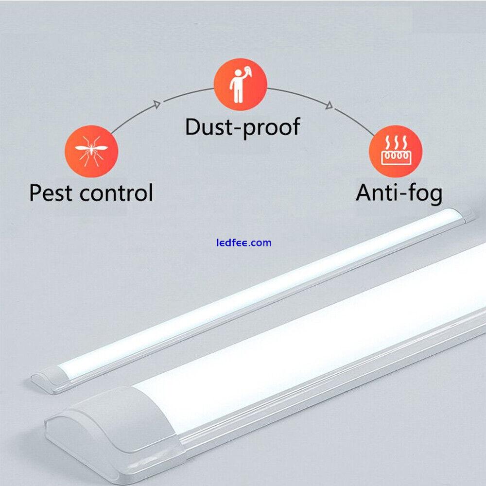 LED Strip Lights Batten Tube Light Office Shop Ceiling Lamp 2FT 4FT 5FT 6FT6500K 3 