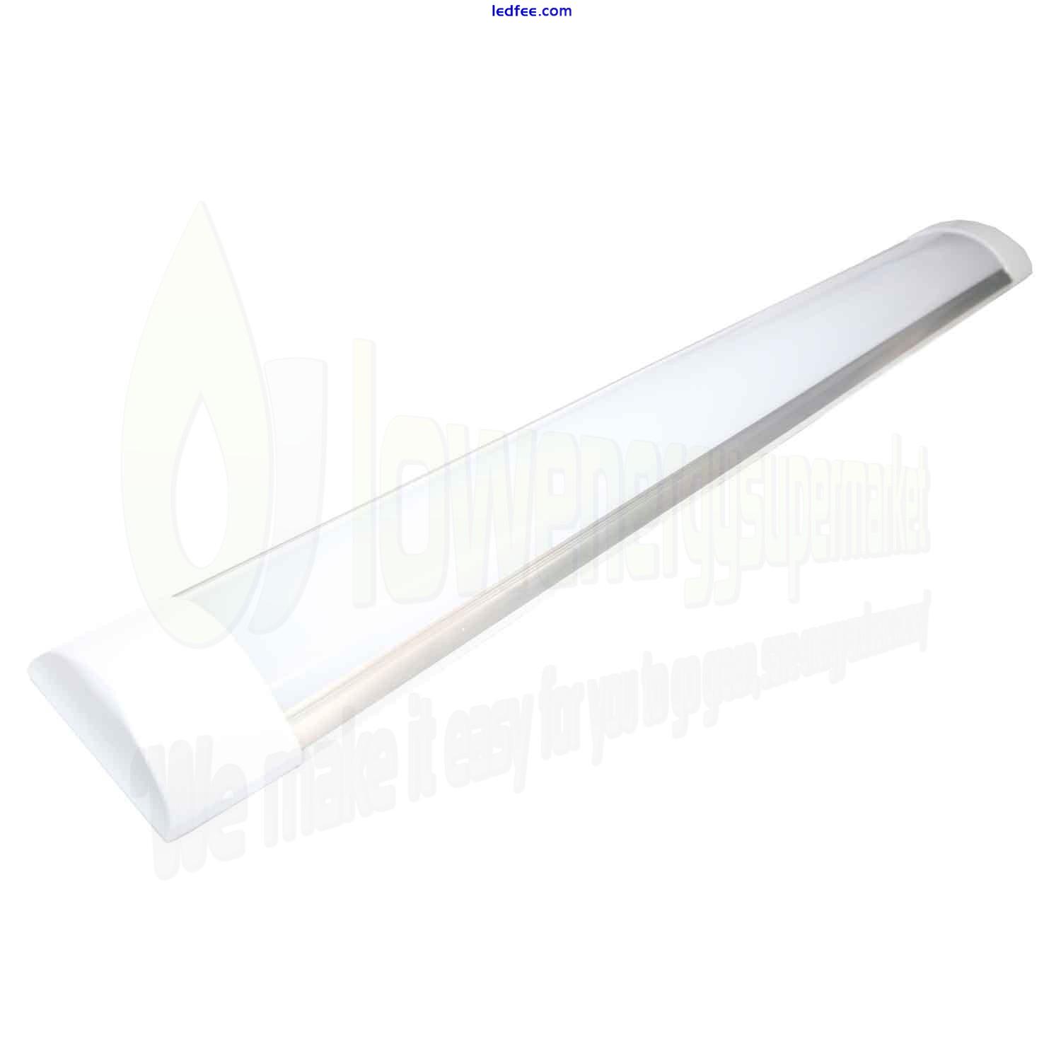 LED Batten Slimline Tube Light Wall or Ceiling Mount Slim Line High Lumens 2 