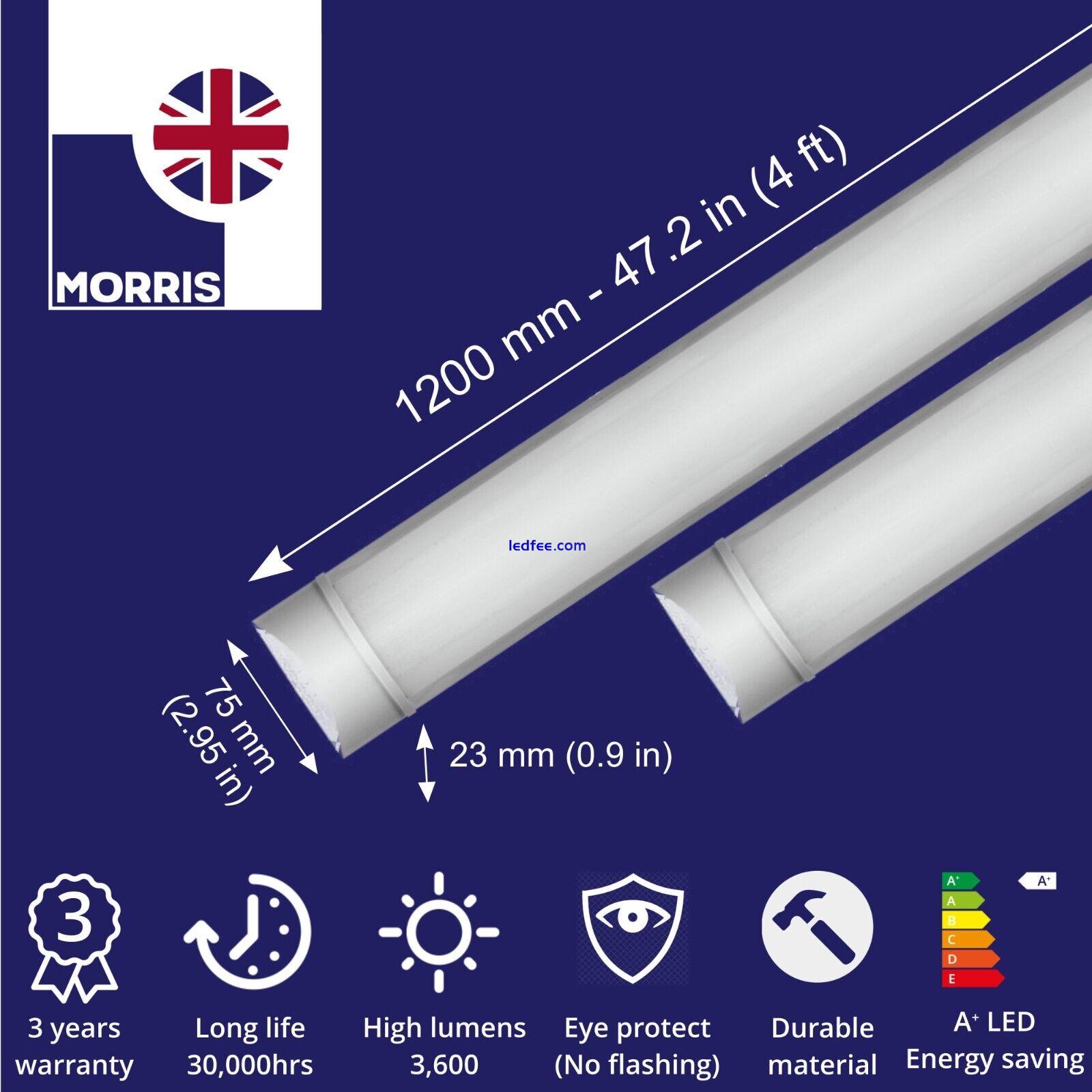 LED Strip Light Batten Twin Pack Slim Tube Light Fitting Garage Light Morris 1 