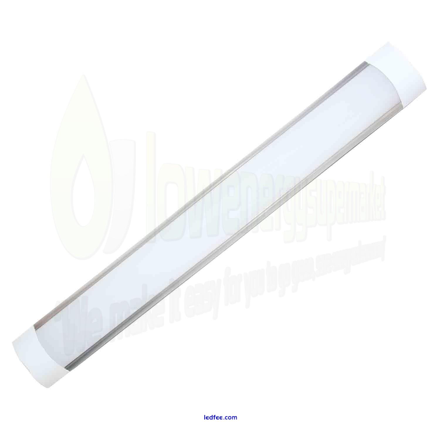 Slimline LED Tube Light Batten Ceiling or Wall Mount Slim High Lumens 2,3,4,5Ft 0 