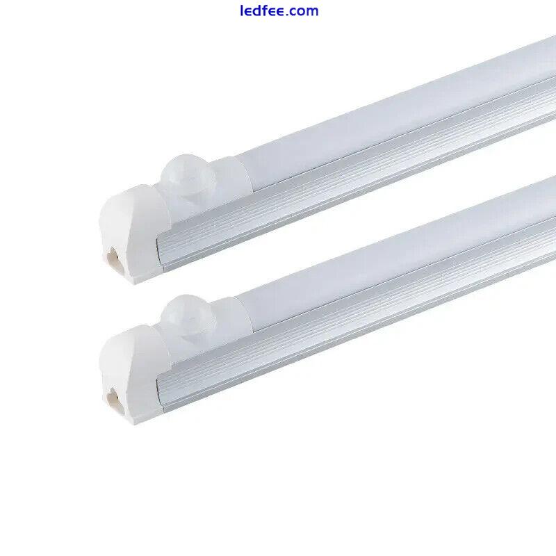 2xLED T8 Integrated Tube/Batten light 4ft with PIR Sensor, 18w,(set of 2 Lights) 0 